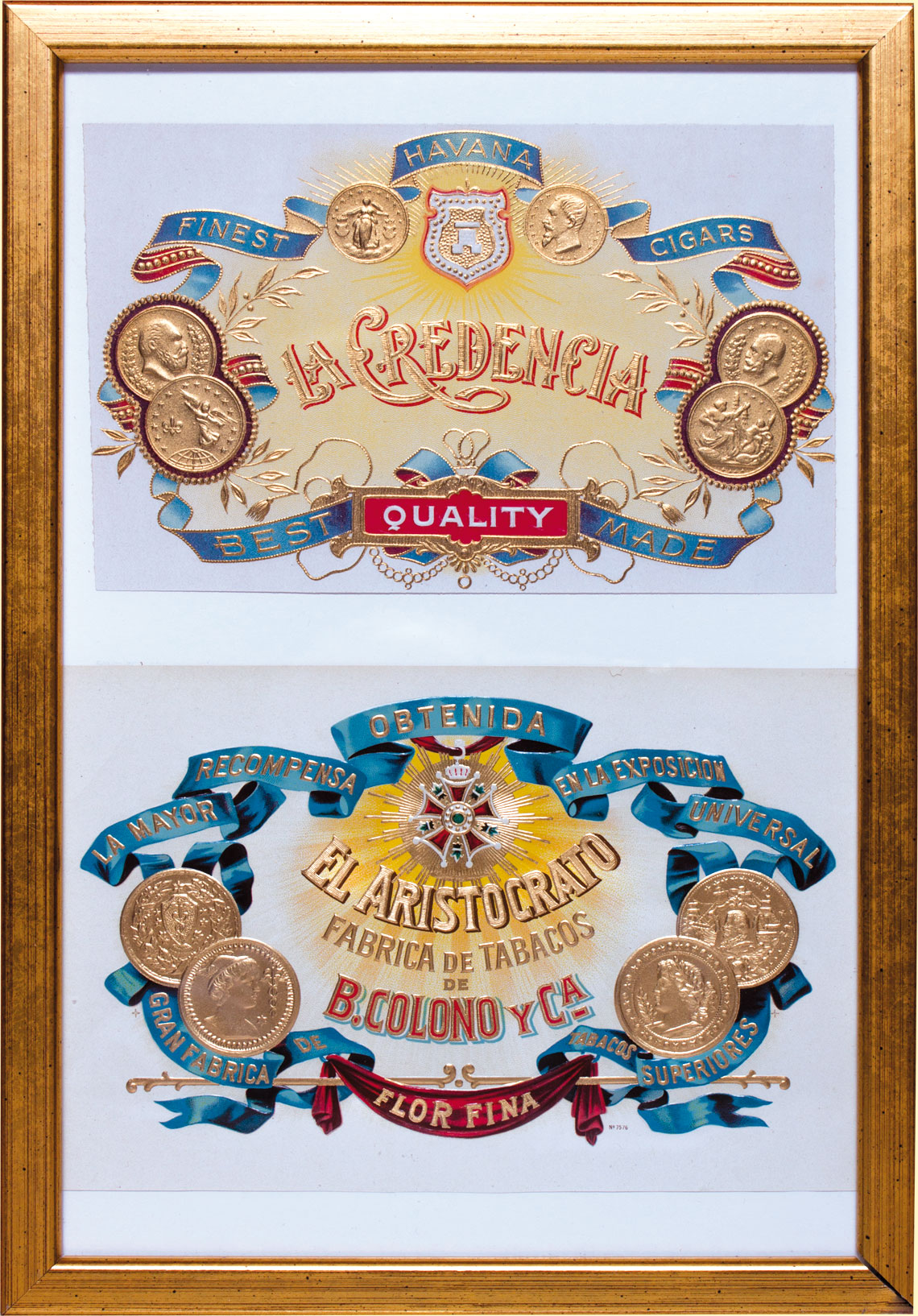 Old motifs from a historic cigar label